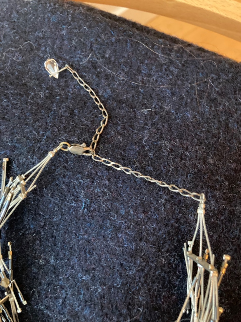 Asymmetrical Statement Necklace - Picture 3 of 4